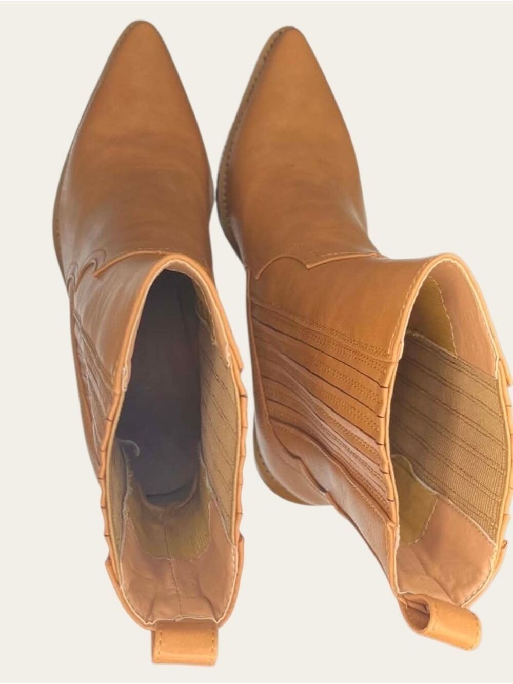 Billini Skyler Western Cowboy Boots Camel Pointed Toe Size 8 NIB - Picture 7 of 10